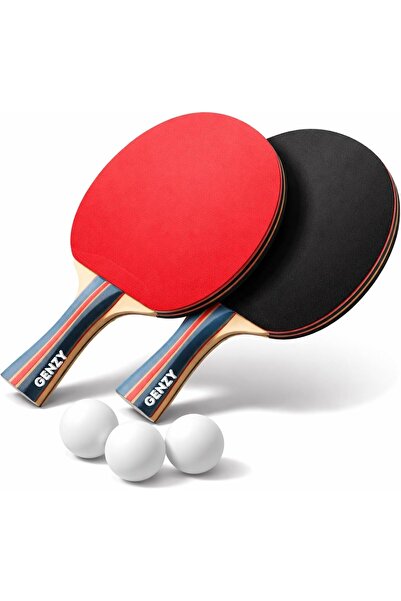 genernic GENZY Ping Pong Paddle Set, Table Tennis Set, Table Tennis Rackets w...