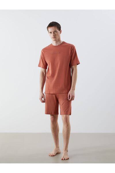 LC Waikiki طقم بيجامة رجالي قصير من فيجن نيو سيزون ستاندرد كول