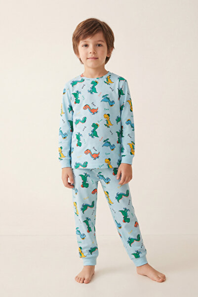 Katia&Bony Boy's Dinosaur Patterned Pajama Set