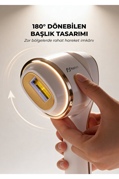 PiranTech BHRL-15 IPL Lazer Epilasyon Cihazı Buz Soğutmalı, 10 Seviye, Kablosuz & Kablolu