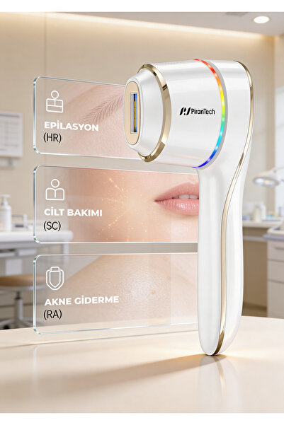 PiranTech BHRL-15 IPL Lazer Epilasyon Cihazı Buz Soğutmalı, 10 Seviye, Kablosuz & Kablolu