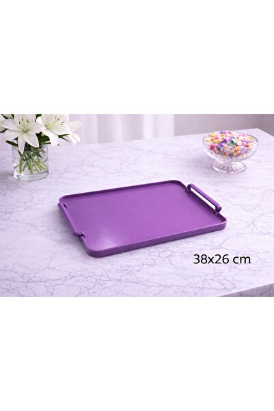 Zucci Home Aurora Violet Opaque Serving Tray |   Durable Presentation Tray - ...