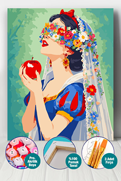 Picasso World Hobby Art Sayılarla Boyama Numaralı Tuval Seti Fırça Boya Dahil...