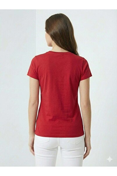 poloplay Ladies Graphic T-shirt -RED