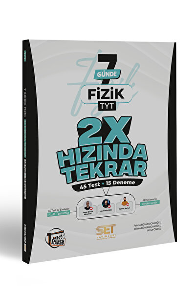 Ders Platosu Set Yayınları TYT Fizik Ders Platosu 2X Hızında Tekrar Deneme 2026