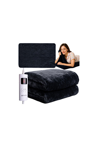 Ruhhy Pătură electrică 180 x 130 cm, 6 moduri, telecomandă, termostat, 85 W, ...