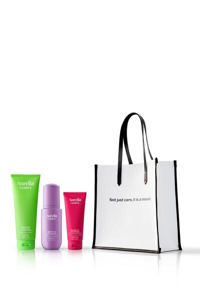 Aurelia Genève The Skin Snack Set with MoodTote - Temizleme Jeli ve Köpüğü & ...