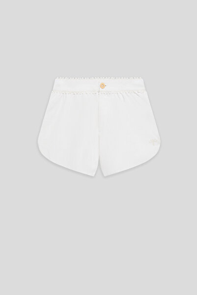 Tyess شورت أبيض للبنات
