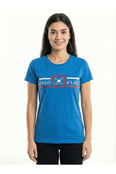 poloplay Ladies Graphic T-shirt -ROYAL BLUE