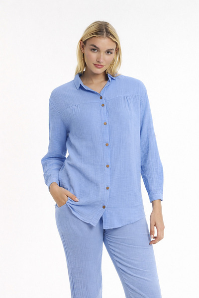 Heaven Ephesus Women's Muslin Shirt - Muslin Long Sleeve Shirt - 1150