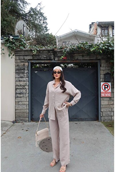 KECHİ WOMAN Tencel Fabric Shirt Suit