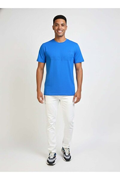 poloplay Mens Graphic T-shirt -BLUE