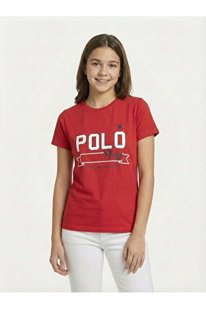 poloplay Ladies Graphic T-shirt -RED