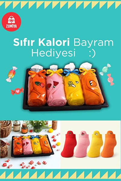 Zumiya Fruit Patterned Holiday Candy Concept Cotton Colorful Socks - Special ...