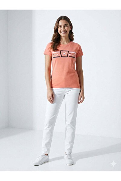 poloplay Ladies Graphic T-shirt -ORANGE