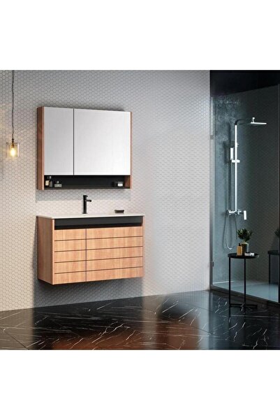 ORKA Ricato 80 Cm Kiraz Banyo Dolabı Takımı