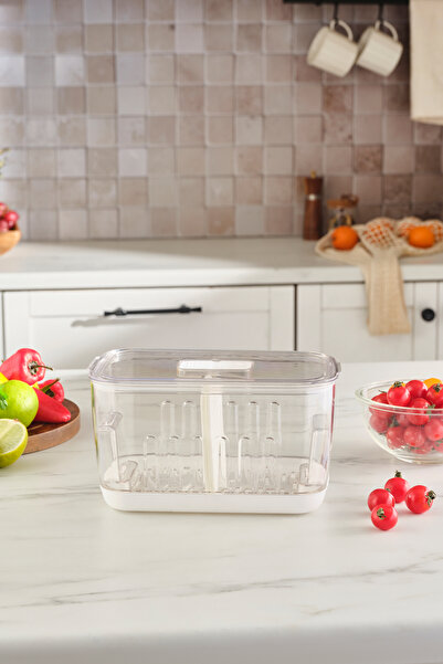 Karaca Citrina Saklama Kabı Beyaz Medium 2200 ml