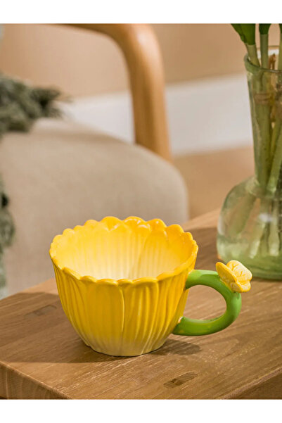 LC Waikiki Mixed Flower Figured Ceramic Mug 350 ml