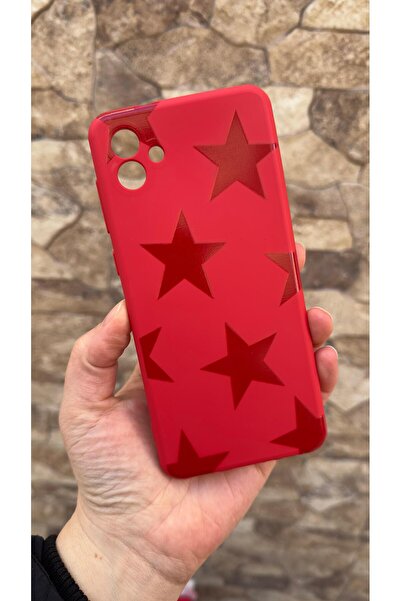 Vip Case Samsung Galaxy A04 Compatible Red Star Silicone Shock Absorbing Clas...
