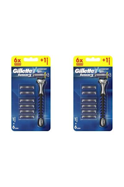 Gillette Brijač Sensor3 + 6 zamenskih oštrica - 2 komada