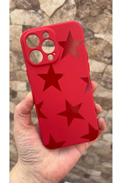 Vip Case iPhone 13 Pro Max Compatible Red Star Silicone Shock Absorbing Class...