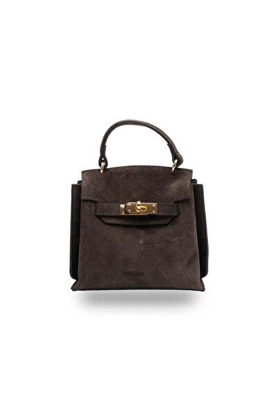 TORO NERO Women's dark brown genuine leather bag Renata