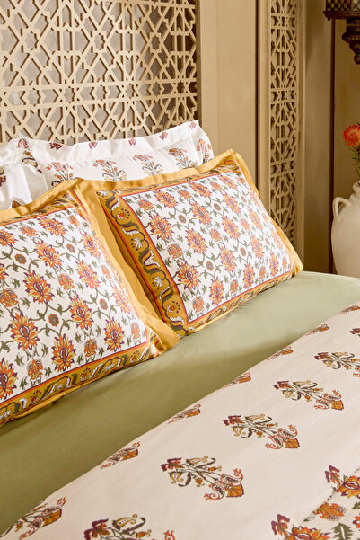 Karaca Home Zahara Double Duvet Cover Set Mustard