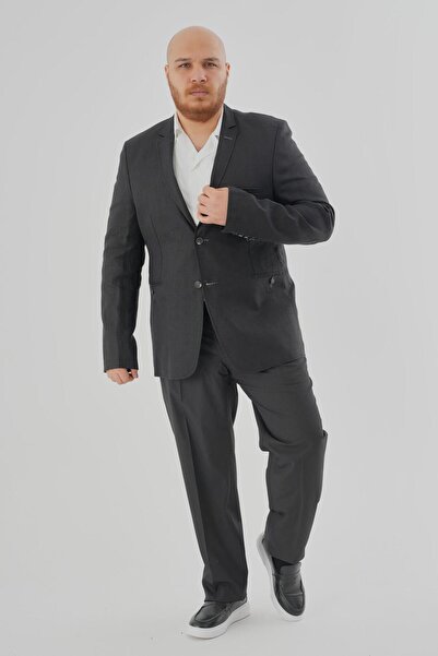 ALEXANDERGARDI Men's Plus Size Linen Jacket