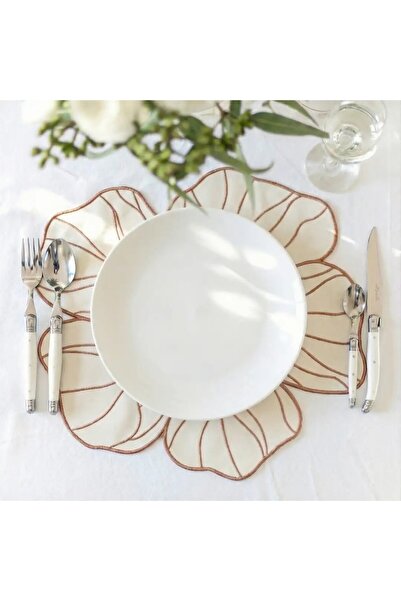 2Ddesign طقم كتان أمريكي مطرز بالديزيما - 6 قطع سوبرا