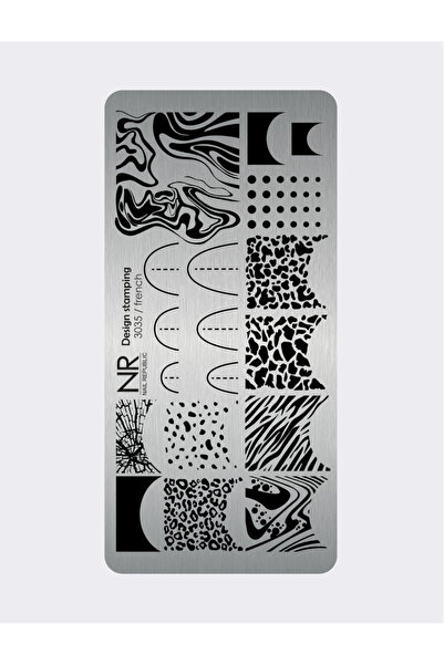 Nail Republic NR Stamping Plaka 3035