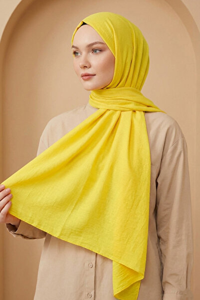 Armine Soft Vual Shawl - 66 - Yellow