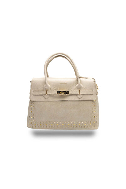 TORO NERO Women's bag made of beige genuine leather Mira