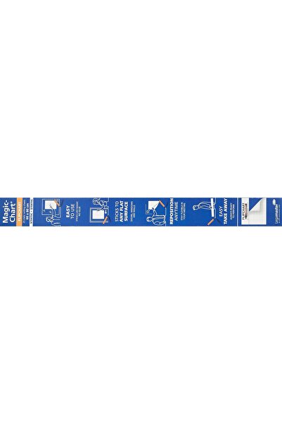 Legamaster Magic Chart Flipchart Foil, 25 Re-Usable Self Stick Writing Sheets, 60X80Cm