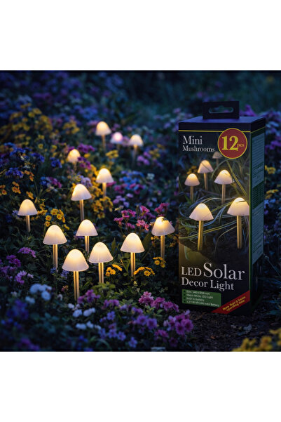 Alista Home Set 12 Lampi Solare Gradina Model Mini Ciuperci Alista Home, LED ...