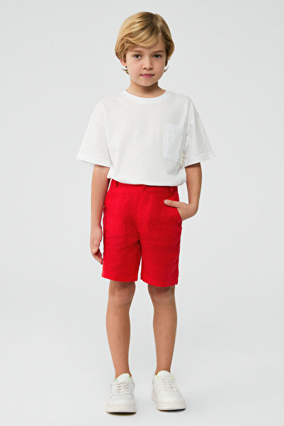 NBT BSC Boy Red Shorts