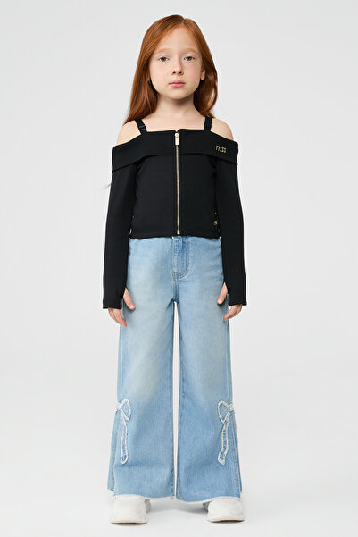 Tyess Girl Black Blouse