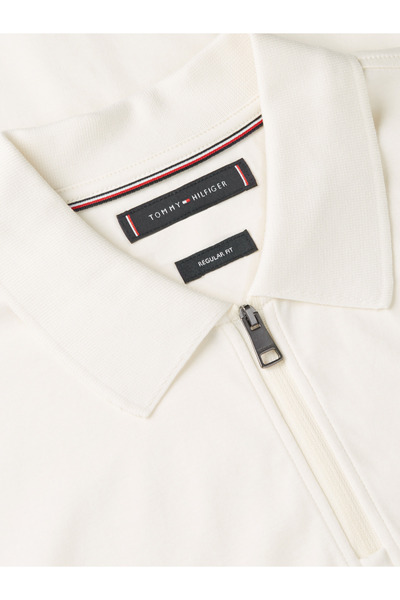 Tommy Hilfiger تي شيرت بولو بياقة عادية وسحاب أمامي