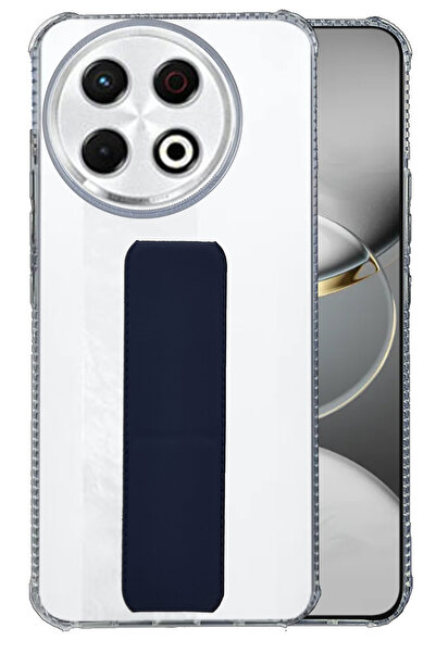 Generic Tecno Spark 30 Pro - ShockProof Silicone Back Cover With Hand Grip Ho...