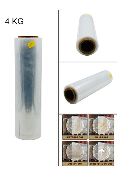 SAHM Transparent Heavy Duty Stretch Film Roll, Waterproof Dust & Moisture Res...