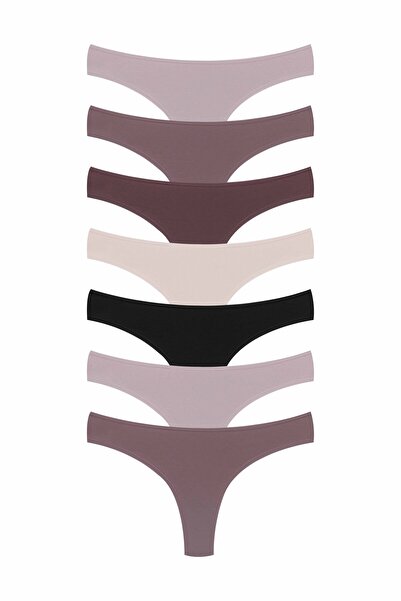 delis Set of 7 pairs of Cotton panties, for women, 27000, Nude