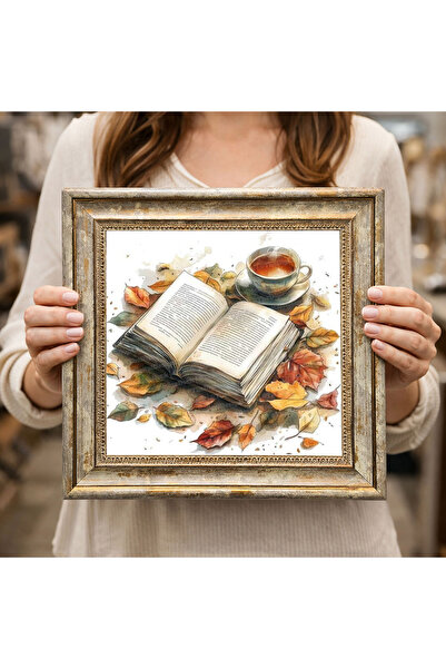 woodsia Διακοσμητικός Τετράγωνος Πίνακας με Κορνίζα DC0048