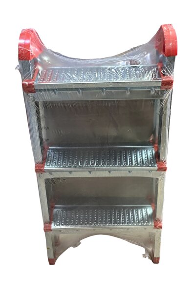 Veka Perilla 3+3 Basamak Çift Çıkışlı Metal Merdiven 120 Kg Taşıma Kapasiteli...