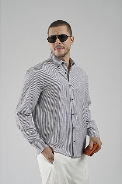 Butik Trend Biz Regular Fit Striped Men's Shirt