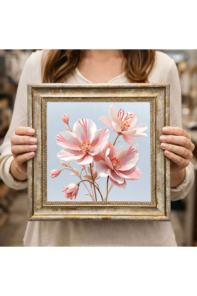 woodsia Διακοσμητικός Τετράγωνος Πίνακας με Κορνίζα DC0011