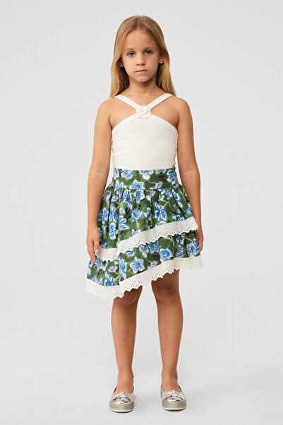 Tyess Girl Patterned Skirt