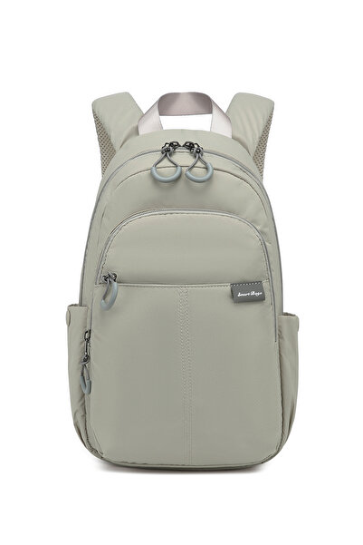 SMART BAGS Light Gray Lightweight Fabric Daily Small Size Women's Backpack wi...