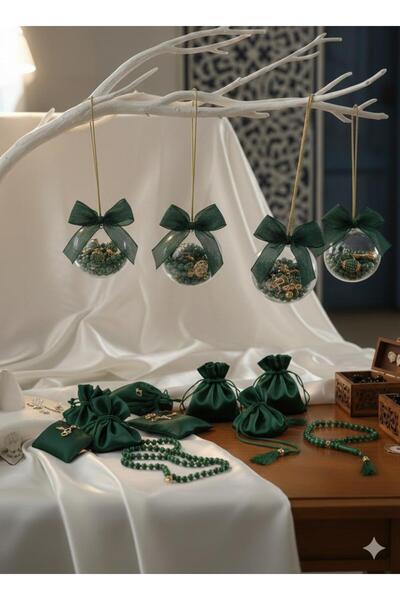 düşle hediyelik Küre İçinde Tesbih Mevlüt Sünnet Ramazan Davetleri İçin 10 Adet