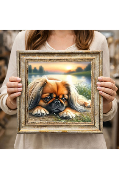 woodsia Διακοσμητικός Τετράγωνος Πίνακας με Κορνίζα DC0070