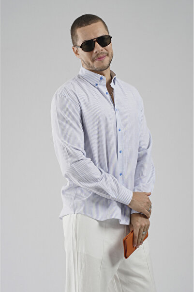 king brich Kingbrich Striped Regular Fit Men's Shirt