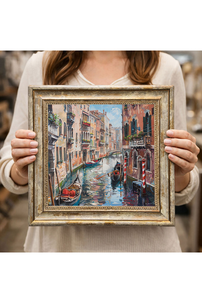 woodsia Tablou decorativ pătrat înrămat DC0028